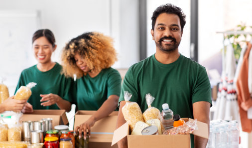 group of volunteers