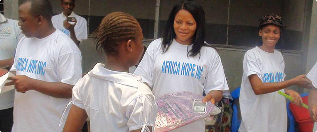 africa hope giving school supplies