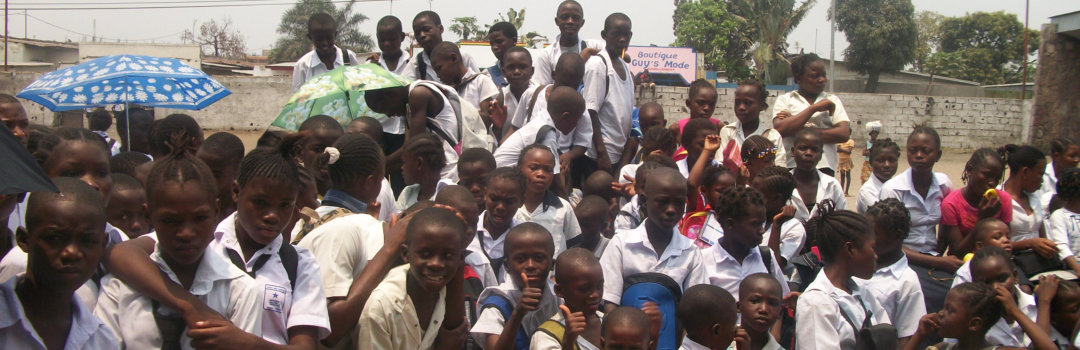students gathering on the area