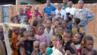 families waiting for the africa hope donations