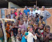 families waiting for the africa hope donations