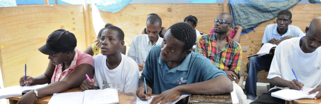 students writing