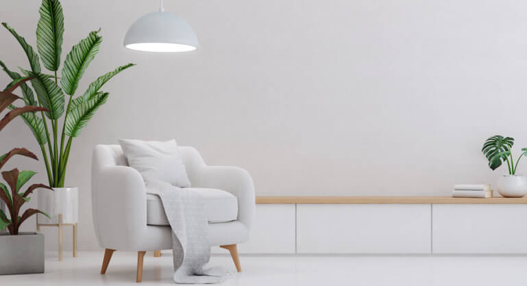 White small couch