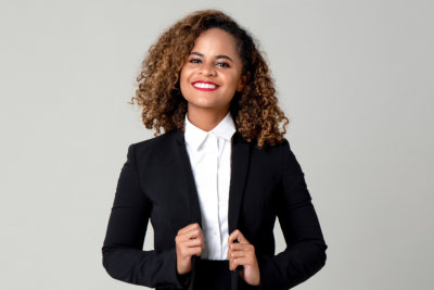 young woman smiling