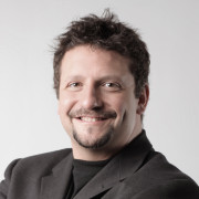 a man smiling