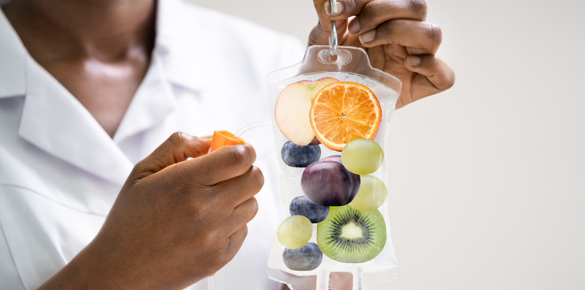 IV Drip Vitamin Infusion Therapy Saline Bag