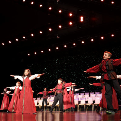 children performing