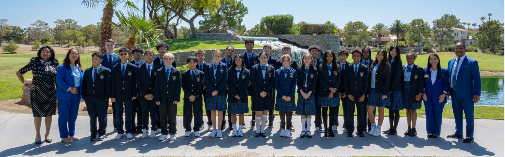 school staff and student group photo