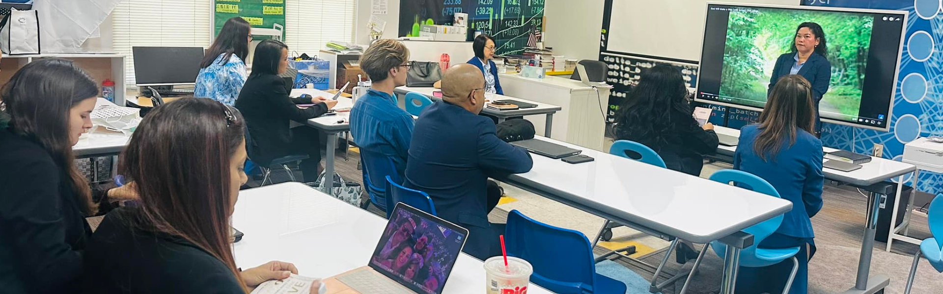 school staff in a meeting