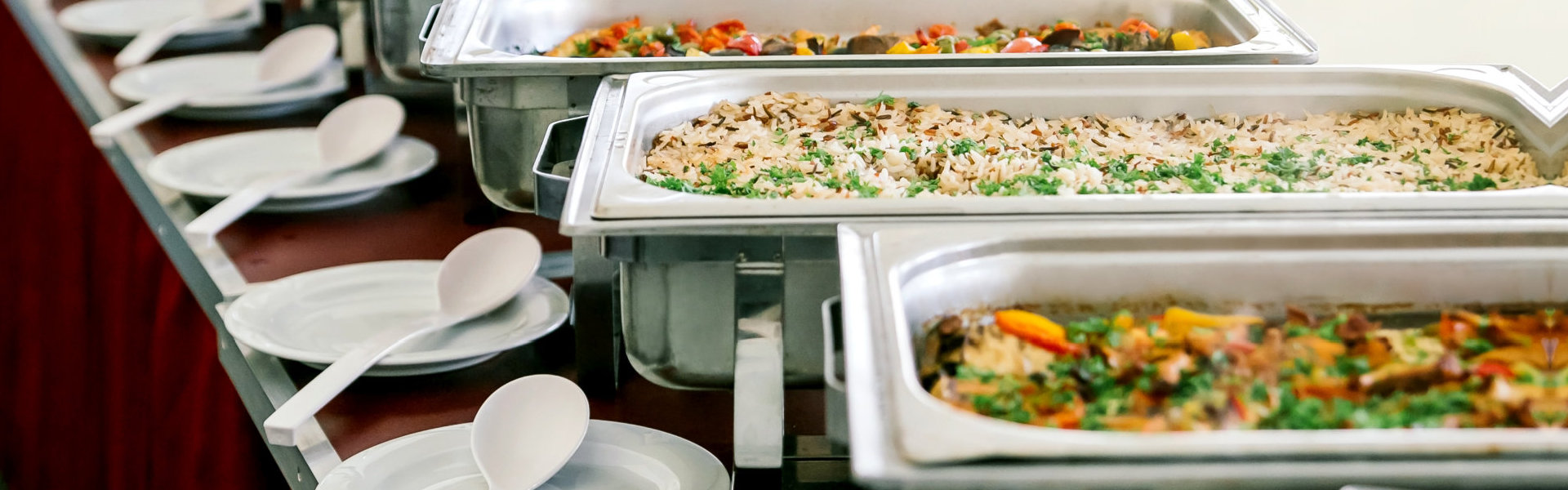 catering buffet food table