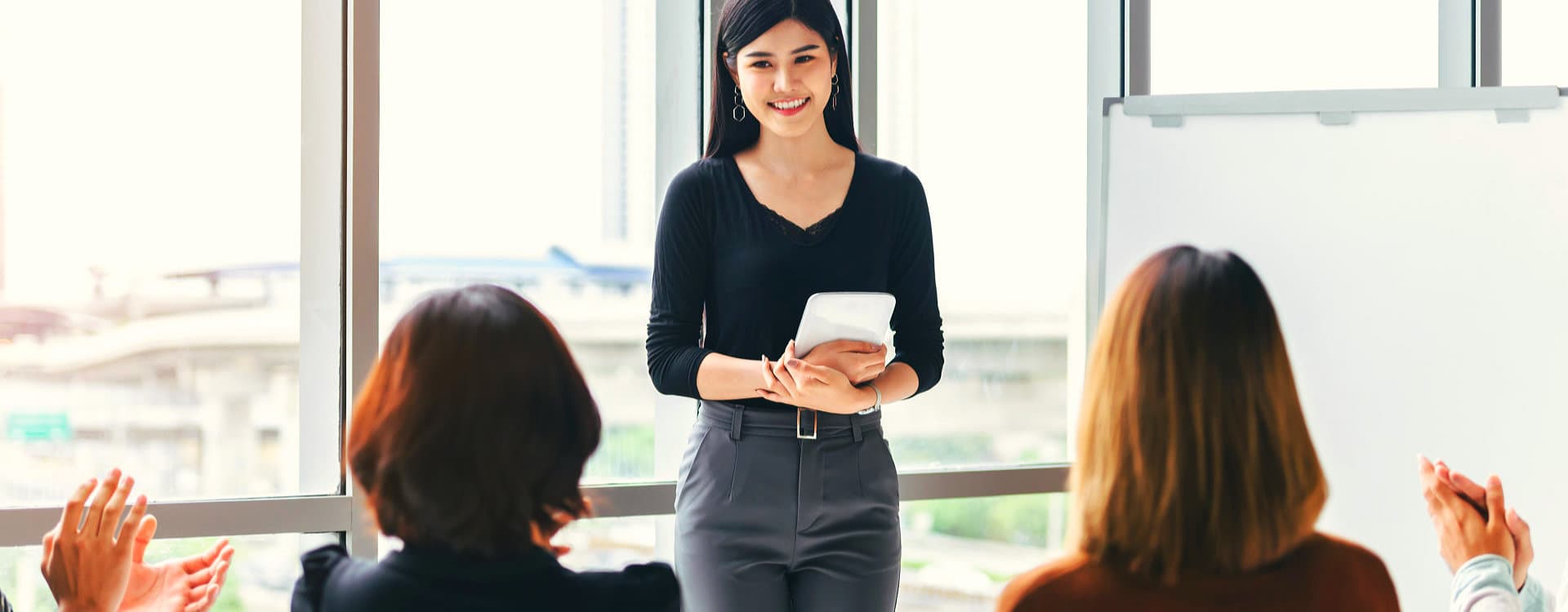 woman talking