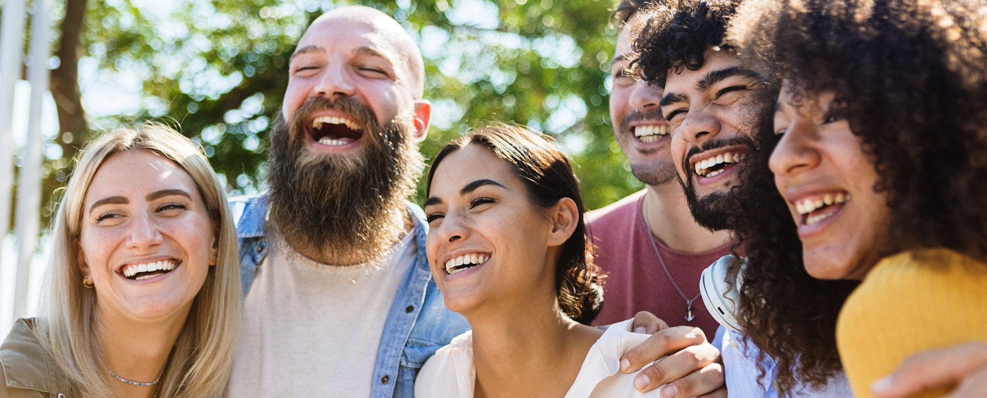 people laughing