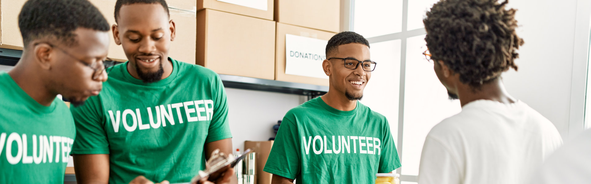 group of volunteers