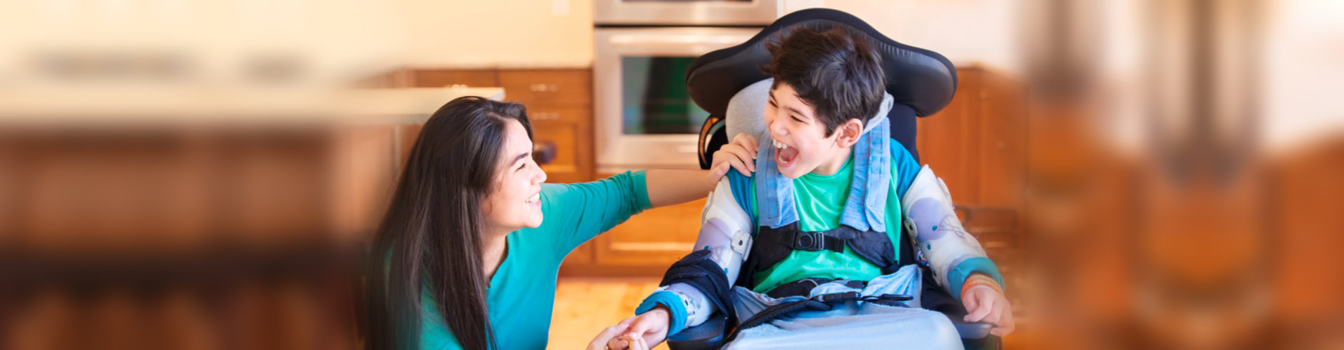 woman and kid both smiling