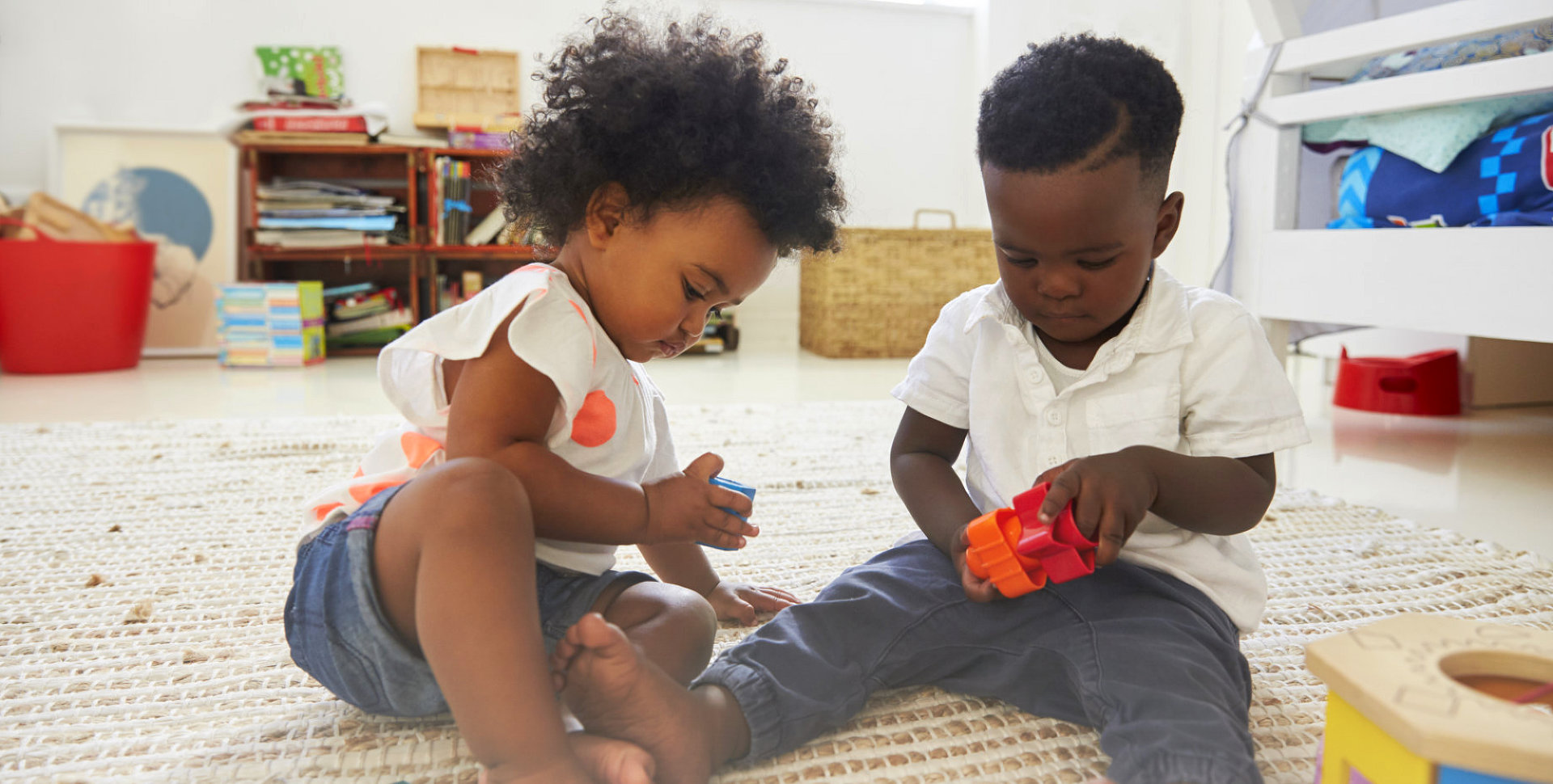 two children playing