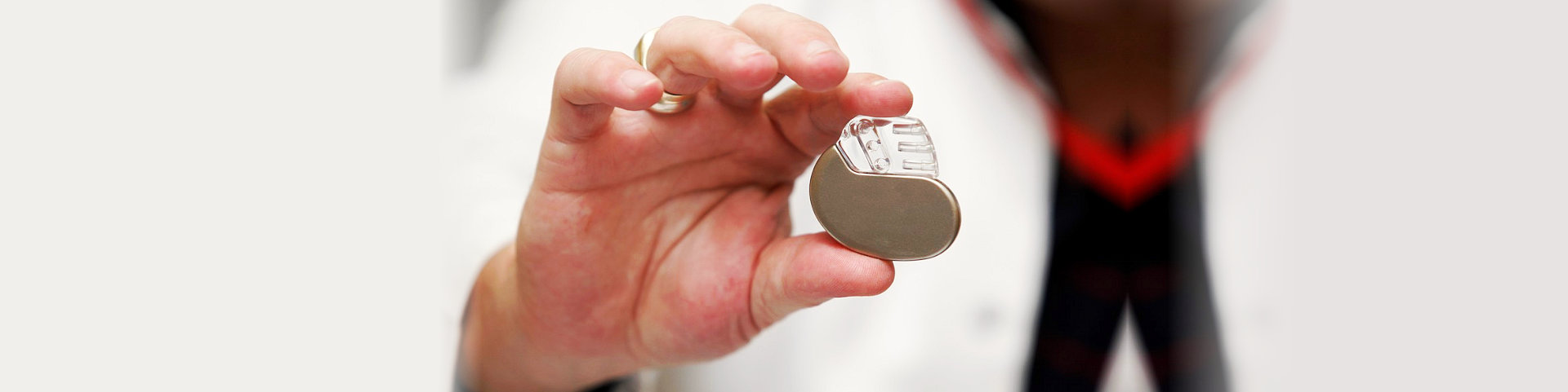 hand holding a device